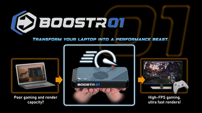 7600M eGPU AMD Radeon RX 7600M XT RDNA3.0 8GB GDDR6 Oculink GPU Dock - Barebones- BoostR - Mini PC TV Box Store