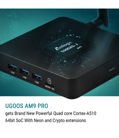 Ugoos AM9 PRO Dolby Vision DDR5 Android 14 Amlogic S905X5-J Smart TV BOX - Ships NOW!