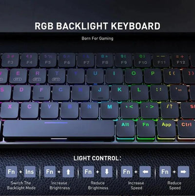 69 Key RGB Bluetooth Keyboard - Mini PC TV Box Store