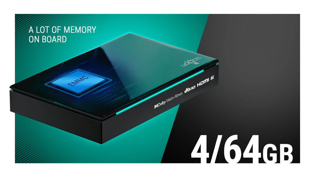 Ugoos SK1 LITE Dolby Atmos Vision TV BOX 8K Amlogic S928X-K Android 11.0 LPDDR4 4GB RAM 64GB ROM WiFi6 1000M BT5.2 USB3.0 Support AV1 H.265 8K 60fps VP9 HDR Box - Mini PC TV Box Store