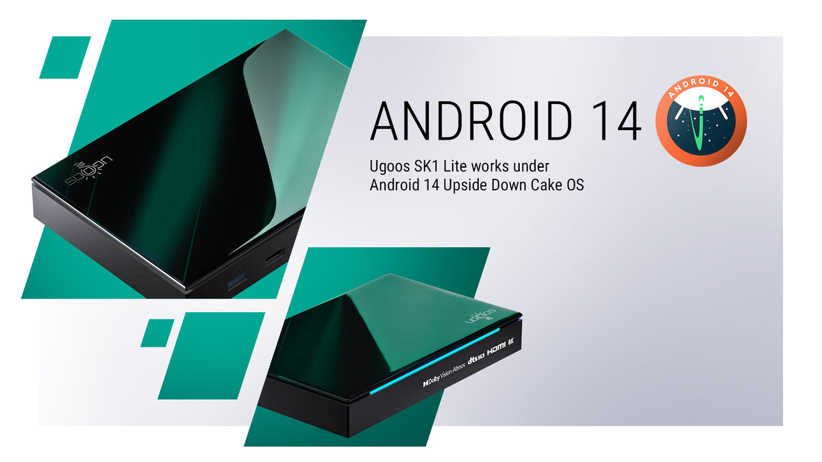 Ugoos SK1 LITE Dolby Atmos Vision TV BOX 8K Amlogic S928X-K Android 11.0 LPDDR4 4GB RAM 64GB ROM WiFi6 1000M BT5.2 USB3.0 Support AV1 H.265 8K 60fps VP9 HDR Box - Mini PC TV Box Store