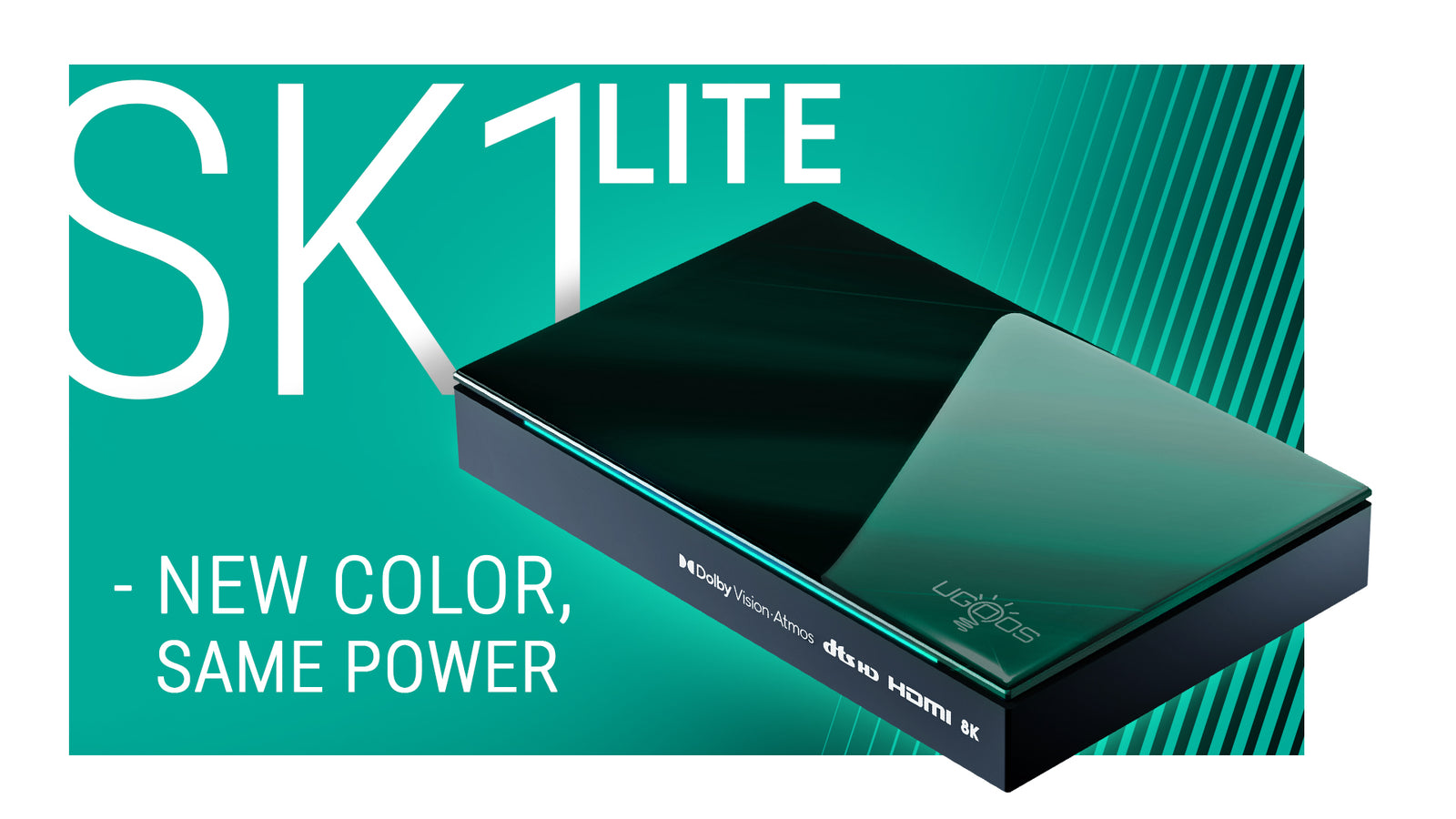 Ugoos SK1 LITE Dolby Atmos Vision TV BOX 8K Amlogic S928X-K Android 11.0 LPDDR4 4GB RAM 64GB ROM WiFi6 1000M BT5.2 USB3.0 Support AV1 H.265 8K 60fps VP9 HDR Box - Mini PC TV Box Store